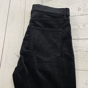 LOFT Women's Size 29 Black Velvet Skinny Leg High-Rise Stretch Pants NWT